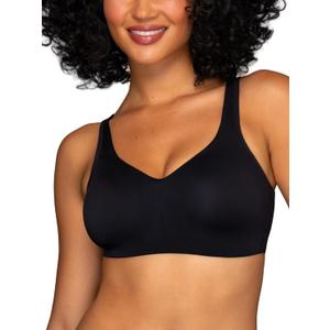 Vanity Fair Women's Beauty Back Smoothing Wireless Bra, Comfort and Support, Simple Sizing (Black, XXXL)