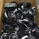 Keewonda Wholesale Bulk Headphones Classroom Earbuds (KW-X25) 25 Pack Kids Headphones in Bulk Foldable Headsets for School,Computer Lab, Library,Hospital, Museums, Testing Centers, Hotels (Black)