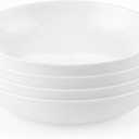 Corelle 4-Pc Versa Bowls for Pasta Salad and More, Service for 4, Durable and Eco-Friendly 30-Oz, Compact Stack Bowl Set, Microwave and Dishwasher Safe, White
