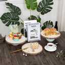 8 Pieces of 10-11 Inches Wood Slices for Centerpieces,Wooden Slices for Table Top,Wooden Slabs for Crafts,Round Wood Splices for Wedding Table,Home Dinner Table,Etc.(10-11 inches)