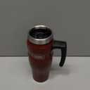 THERMOS Stainless King Vacuum-Insulated Travel Mug with Handle - 16oz, Rustic Red - Thermos Tumbler for Hot & Cold Drinks - Leak-Proof & Sweat-Proof Stainless Steel Coffee Mug with Lid for Commuting