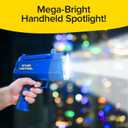 Star Patrol Mega-Bright Rechargeable Spotlight, AS SEEN ON TV, Tactical & Emergency Flashlight, 10 Modes, Turbo Boost Up to 100%, Built-in Kickstand & Phone Charger, for Camping, Emergencies, Walking