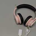 Wireless Headsets with Microphone, Ultra Lightweight& 50+ Playtime, Wireless Headset for Cell Phones, On Ear Bluetooth Headphone Fit for PC/Call Center/Computer/Laptop/Teams - Light Pink