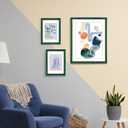 Suede 24x36 Frame - Single Frame, Christmas Elegant Green 24 x 36 Poster Frame, 24x36 Picture Frame for Artwork Puzzles Photos and Movie Posters, Green