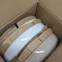 Famiware Milkyway 33 oz Bowl Set, Pasta Bowls Set of 4, Salad Bowls, Double Reactive Glaze, Sturdy & Stackable, Ideal for Housewarming, Festivals, White & Cinnamon Brown