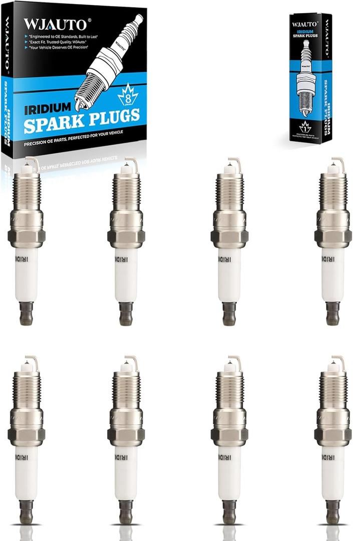 Spark Plugs Iridium 8 Pack, Pre-Gapped Bujas Sparkplugs OEM Replacement for Chevrolet Silverado GMC Savana Sierra Cadillac Escalade Buick Hummer Pontiac