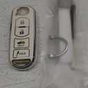 Key Fob Cover Case Compatible with Mazda 3/6/8 Miata MX-5 CX-5 CX-9 RX-8 Atenza Accessories Shell (White)
