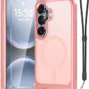 for Samsung Galaxy S26+ Plus Case with Screen Protector,Cute Pink