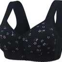 Nilaloom Bra, Comfortable & Convenient Front Button Push Up, Women Sports No Underwire for Everyday Wear, Size: X-Large