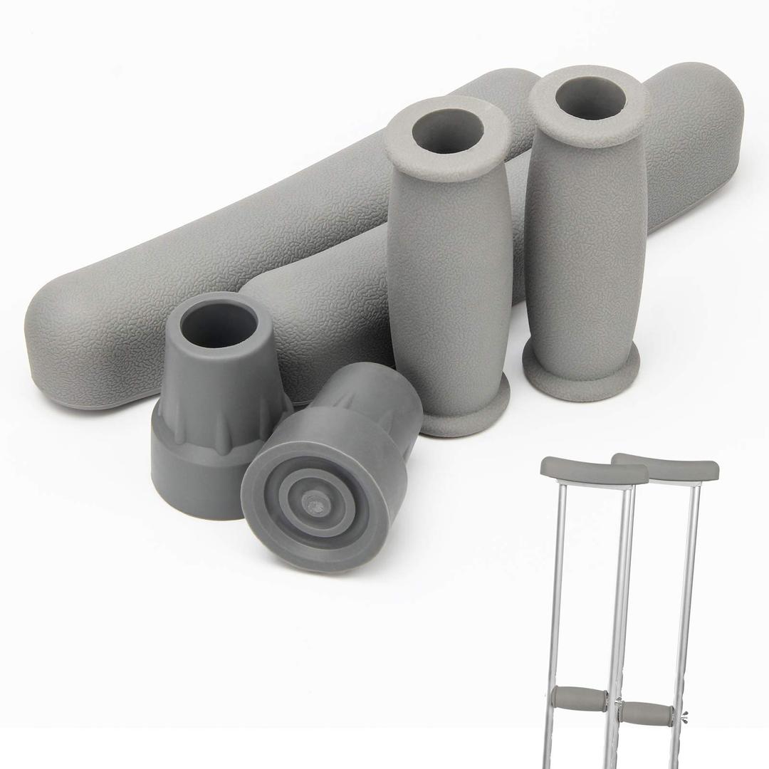 Classic Replacement Crutch Pads (Grey)