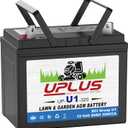 UPLUS U1 Riding Lawn Mower Battery, 12V Garden Tractors Battery Maintenance Free AGM Batteries, Fit for John Deere, Cub Cadet, Husqvarna, Craftsman, Toro, Ariens, Troy-Bilt, 320CCA Package May Vary
