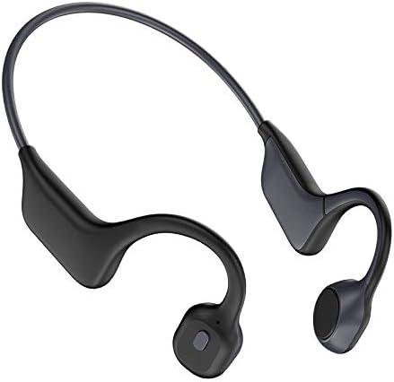 PG-08 Bone Conduction Headphones, Wireless Bluetooth 5.3, 8Hr Playtime, IPX7 Waterproof, Open Ear, Black