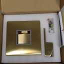 SKOWLL Shower Valve Kit Brushed Gold Shower Handle Valve Trim Kit, Wall Mount Single Function Shower Mixer Control Valve Kit Rough-in Valves Included