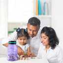 Large Piggy Bank for Adults Kids, Vcertcpl Digital Coin Counting Bank with 1.8L Capacity, Great Coin Bank Money Jar for Adults Kids with Saving Goals, Bank for All US Coins (Purple B)