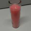 Simply Soson 2x8 inch Pink Devotional Candles in Glass Jar - 1 Piece - 90 Hours Prayer Candle - Tall Pillar Candles for Religious, Memorials, Party Decor