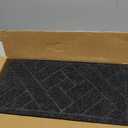 OXKVPVF 15 Pack 8 "X 30" Non-Slip Carpet Stair Treads for Indoor Wooden Steps, Made of Polyester and Reusable Adhesive, Suitable for Kids Elders and Pets（Black Lines）