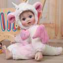Baby Dolls, 18inch Large Realistic Cute Soft Body Baby Doll Real Life Baby Dolls with Accessories for 3+ Year Old Girls Gifts, Pretend Play, Collection, Love Slogan Design (Pink & White)