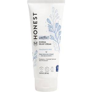 The Honest Company Eczema Soothing Therapy Cream and Skin Protectant, Naturally Derived, Gentle for Baby, Prebiotics Colloidal Oatmeal, 7 oz (7 Fl Oz (Pack of 1))
