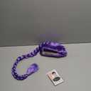 RightOn Purple Braided Wig Long Straight Purple Braid Wig for Cosplay Costume Party Hairnet Include