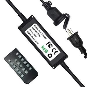 SUNTHIN 240W Outdoor Dimmer for String Lights, Wireless Remote Control Dimmer 50Ft Distance Auto Off Switch Timer for LED Strings Lights or Incandescent Strings Lights