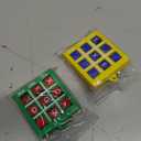 16 Pcs Tac Toe Game Birthday Summer Party Favors Goodie Bags Stuffers for Kids 8-12 Classroom Prize Puzzle Game Treasure Toys Bulk Keychain Pinata Filler Return Gifts for Girl Boy (Classic Color)