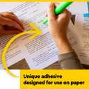 Post-it Transparent Notes, 2.8 in. x 2.8 in., Blue, Pink, Green and Orange Sticky Notes, School Supplies, Office Products, Great for Studying, 8 Pads