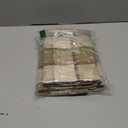 UGASA Classic Retro Checkered Plaids Cotton Linen Cushion Cover Square Throw Pillow Cover 5 Tone Modern Farmhouse Cushion for Sofa, 18x18 Inch(45cm), Set of 2, Natural + Brown