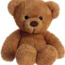 Aurora Snuggly Softie Bear Stuffed Animal - Comforting Companion - Imaginative Play - Brown 9 Inches (Small)