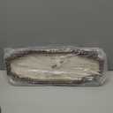 Wooden Retro Wall Clocks, 18 Inches Square Clocks Rectangular Wall Clock Battery Operated Silent Non-Ticking, for Kitchen Living Room Office Home Desk Bedroom (Brown)