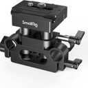 SMALLRIG Universal Baseplate 15mm Rail Support System with 15mm Rod Clamp and Quick Release Plate - 2272, Black