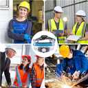 10 PCS Hardhat and Safety Helmet Sweatband, Flame-Resistant, Unique cat-Head Design,Sweat Bands Washable Reusable Hard Hat Sweatband Liners, Preventing Bulkiness Hard Hat Accessories