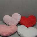 Suzile 4 Pcs Heart Pillows Valentines Day Heart Shape Pillows Cushion Plush Love Pillow Valentine Decorative Heart Throw Pillow for Friends Living Room Dining Office Sofa Chairs, 14