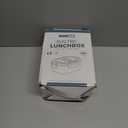 Electric Lunch Box Food Heater, 80W Portable Warmer for Car Truck Work with 304 Stainless Steel Container, 12V/24V/110V Green Heated Lunch Box Suitable for Ideal Driver/Work/Gift