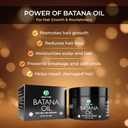 3 x Premium Raw Batana Oil  Pure & Unrefined - Advanced Hair Regrowth & Scalp Therapy Device - Supports Fuller, Healthier Hair & Skin - For Men & Women, 2 OZ