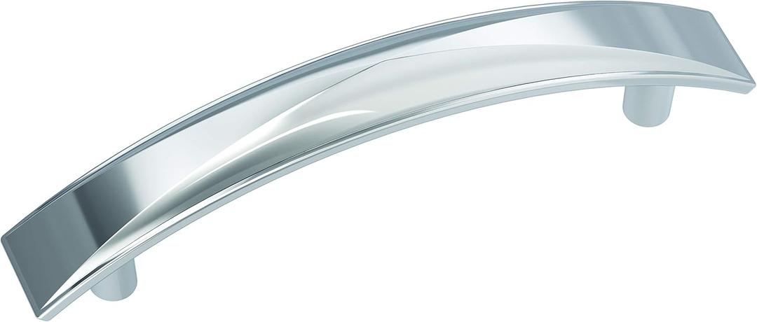 Amerock | Cabinet Pull | Polished Chrome | 3-3/4 inch (96 mm) Center-to-Center | Extensity | 1 Pack | Drawer Pull | Drawer Handle | Cabinet Hardware
