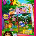 Dora Magnetic Playset, 75 Characters & Accessories, Reusable Storage Tin and Play Scene, Fun Toddler Toys, Mess Free Airplane Toy, Travel Games & Road Trip Essentials, 4 Year Old Girl Birthday Gifts