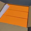 Shinylin 24 Pcs Gift Wrap Tie Boxes Valentines Men Women Sock Scarves Gifts Boxes with Lids 14 x 4.3 x 0.75'' Bulk Cardboard Paper Gift Box for Valentines Birthday Wedding Engagement (Orange)