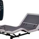 Fromann Adjustable Twin XL Bed Base Frame No Legs, Head Foot Lift and Lumbar Support Including Platform or Storage Beds Anti-Snore, Zero G,Wireless Remote,Memory Positions