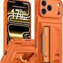 Oterkin for iPhone 17 Pro Max Wallet Case [4-5 Card Holder] [Kickstand] [Full Camera Protection] [RFID Blocking] [Military Grade Protection] Shockproof Rugged Case for iPhone 17 Pro Max, Orange