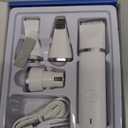 Dog Clippers Grooming Kit Hair Clipper-Low Noise Paw Trimmer- Rechargeable - Cordless Quiet Nail Grinder Shaver for Cats and Other Pets (White)