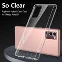 Rayboen for Samsung Galaxy Note 20 Case, Crystal Clear Shockproof Protective Durable Slim Fit Phone Cover for Galaxy Note 20 5G with Transparent Hard PC Scratch-Resistant Back & Soft Silicone Edge