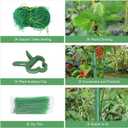 2PCS Cucumber Trellis for Climbing Plants Outdoor, Garden Trellis for Raised Bed Garden,Vegetable Grow Supports with Climbing Net for Tomato Bean Squash, Grape Zucchini (2PCS)