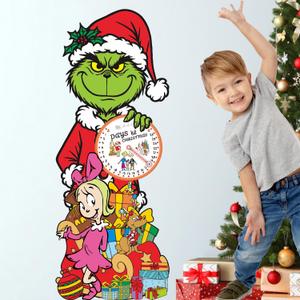 2 x Large Christmas Decorations Calendar Sign, Christmas Advent Calendar Cardboard Cutout Standup for Xmas Home Indoor Decor