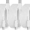3pack USB C to USB C Cable, 60w (3A) 6FT Fast Long Charger Cord for iPhone 16/15/15 Pro/15 Plus/15 Pro Max,iPad Pro12.9/11, iPad mini 6, iPad Air 4/5,Samsung S23/22