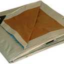10' x 12' Foremost Tarp 21012 Silver/Brown Dry Top Silver Brown 10-Mil Heavy Duty Reversible Tarp