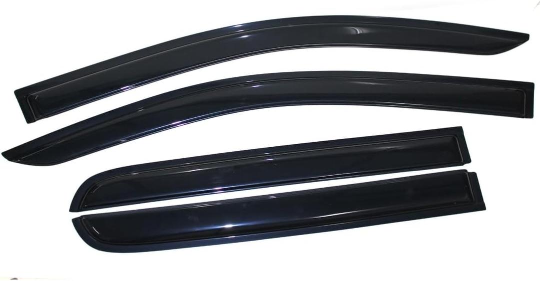 Enhance Your Ride with 4pcs Sun Rain Guard Vent Shade Window Visor Compatible with 15-20 Colorado/Canyon Crew Cab