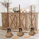 Halloween Decoration- 43.5 Inches Tall Animated Floating Witch's Broom Haunted Dancing Broom for Indoor Party Home Floor Decor