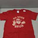 Bruh 67 Christmas Santa Six Seven 6 7 Boys Christmas Pajamas T-Shirt, S