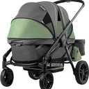 Evenflo Pivot Xplore Dreamz All-Terrain Stroller Wagon with Bassinet Insert (Voyager Green)