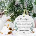 to My Best Grandpa Ornament Gifts from Granddaughter 2026,Christmas for Grandfather, Grandpa Birthday Gift from Grandson Ornament Xmas Present with Gift Box(2.9")